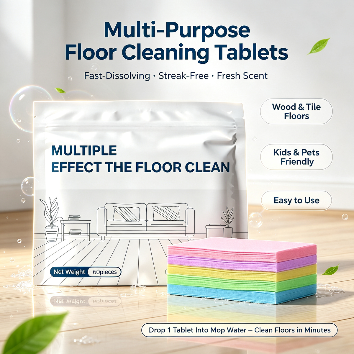 🔥 Get Spot‑Free, Fresh‑Smelling Floors With Our Multi‑Purpose Cleaning Tablets 🛒