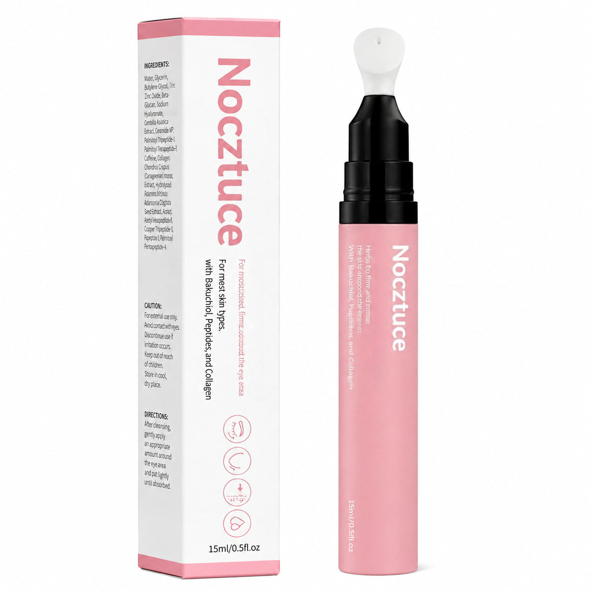 Nocztuce IceGlow Cooling Eye Serum Pen – Ceramic Tip Hydrating Eye Treatment