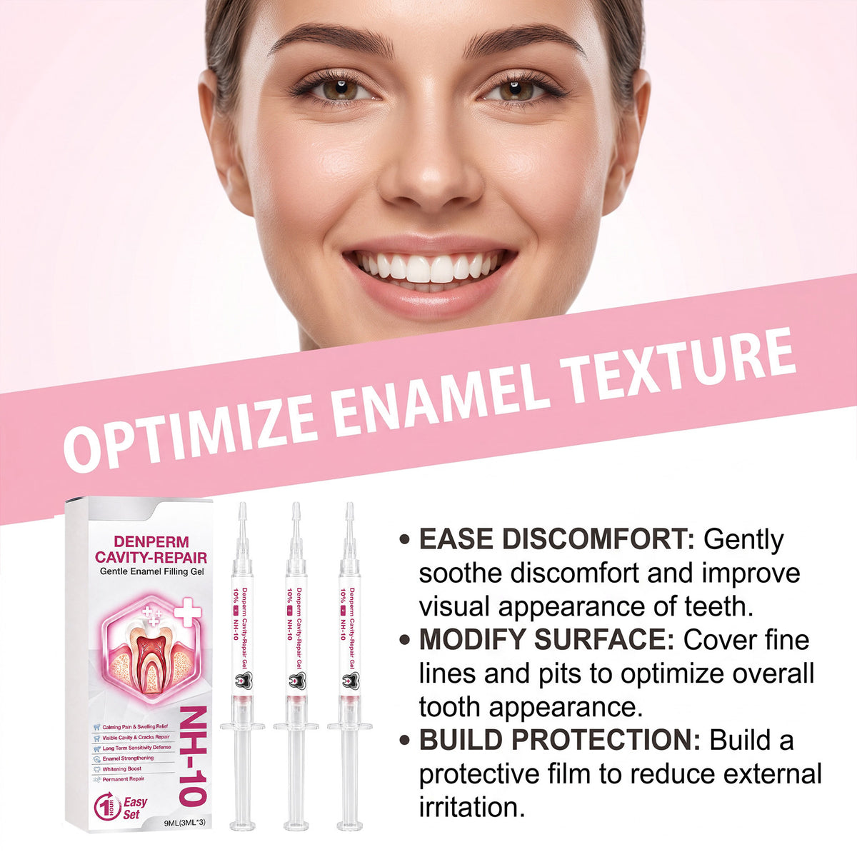 🚨 Stop Cavities Before They Stop You! DenPerm Natural Enamel Filling Gel 🦷