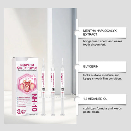 🚨 Stop Cavities Before They Stop You! DenPerm Natural Enamel Filling Gel 🦷