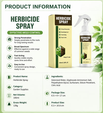 🔥2026 Sale Fast‑Acting Natural Weed & Grass Killer Yard Spray